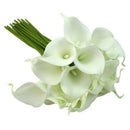 Calla Lily Bridal Wedding Party Decor Bouquet 20 heads Latex Touch Flower B V6E2