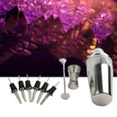 9Pcs Professional Cocktail Mixer Set Stainless Steel+Stir Bar Drinks Barten