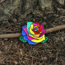 Colorful Rose Flower Pins Badge Rainbow Clothes Bag Brooch Jewelry Gift  A