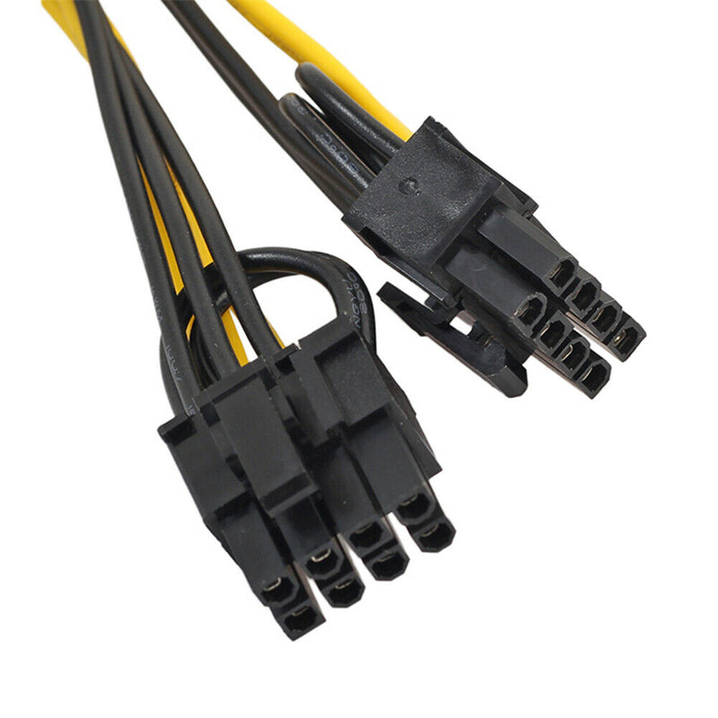 20cm 6 Pin to Dual 8 Pin PCI Power Splitter Cable VGA PCI Express Adapter