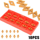 10Pcs/box DCMT070204 Carbide Insert For Lathe Turning OZ