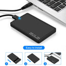 Hard Drive Usb3.1 Sata External 2.5" Hdd Ssd Enclosure Box Transparent CaseME