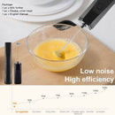 Blender Handheld Whisk Powerful Coffee Electric Milk Frother Stainless Steel