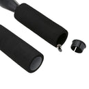 Adjustable Sports Skipping Rope Fitness Ball Bearing Jumping Rope (Black) A