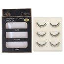 3 Pairs New Handmade Cross False Eyelashes Beauty Makeup Thick Voluminous MSEAU