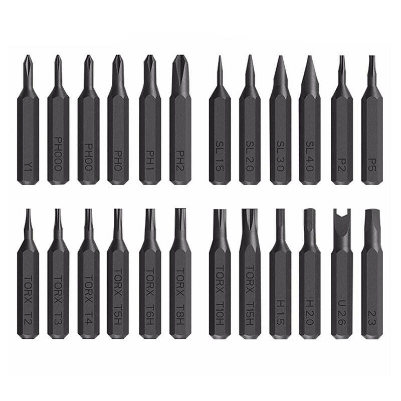 24 in 1 Fine Repair Screwdriver Set Aluminum Alloy Housing Precision Magnet K8R1