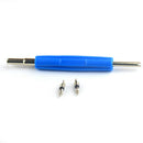 2pcs Valve Cores with 2 Way Valve Core Remover Car Air Conditioning Repair