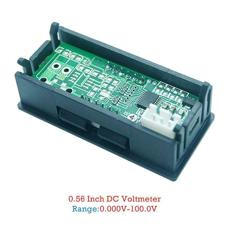 Mini LED Display 4 Bits 0-100V Voltmeter Panel Volt Voltage Meter (0.56inch