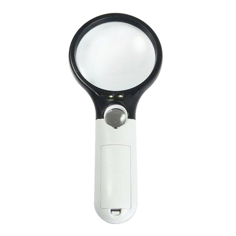 Interchangeable 2 Main Lens 10X/20X Handheld Magnifier LED Magnifying Glass