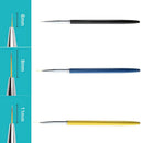 3Pcs Nail Art Brush Liner Pen Ultra-Thin Line UV Gel Polish Painting Drawin W6C1