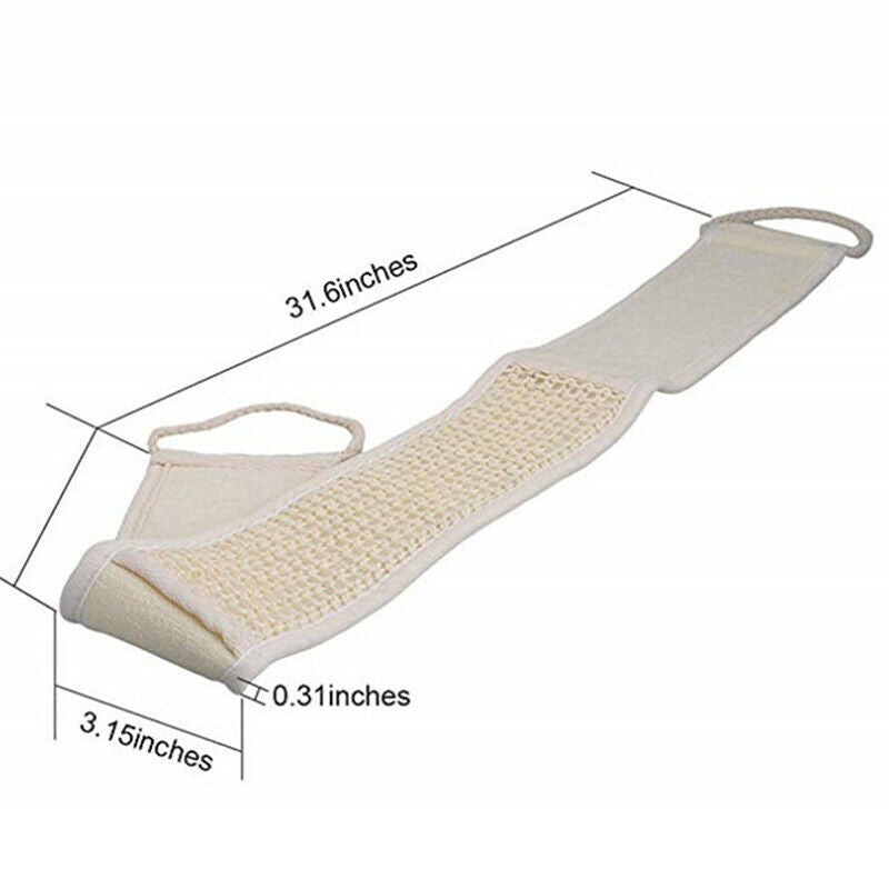 Long Back Towel Rubbing Bath Brush Double Sided Exfoliating Scrubber Skin Ca Hn