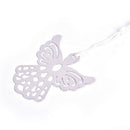 1Pc Metal Element Angel Bookmarks White Silk Tassel Designs Book Line Marker
