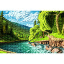 1000pcs DIY Quiet River Grove Puzzle Educational Learning Assembling Toys
