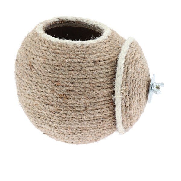 Natural Coconut Bird Nest Parrot House Hut Comfort for Birds Parrots