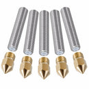 5Pcs/Set Anet A8 1.75Mm Teflon Throat Tube 0.4Mm Extruder Nozzle Print Head B1F3