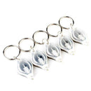 LED Light Lamp White Bright Mini Keychain Flashlight Key Ring L9N2. A3M9