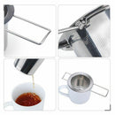 1pc Stainless Steel Tea Infuser Filter Long Handle Folding Tea Strainer Reu T8K2