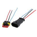 Car Male&Female HID Wire Plug Anti-water 14AWG Cable Wire Harness 3pin