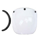 2x Classic Motorcycle Helmet Visors Bubble  3-Snap Open Face Universal