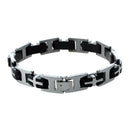 12mm Men's Stainless Steel Bracelet Cross Bracelet Bangle TOP Z3C3