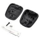 2 Buttons Remote Key Case Shell Fob Repair Kit for Peugeot 206