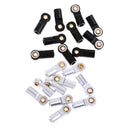 10 Pcs M3 Metal Ball Head Holder Tie rod end For RC Climbing Car White