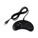 Gamepad Wired 6-Key Usb Game Controller Joypad For Sega Genesis / Md Pc / 2 N7Y6