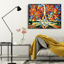Paint By Numbers Dazzling Eiffel DIY Digital Oil Painting Canvas Picture