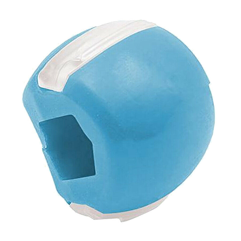 Jawline Exercise Fitness Ball Double Chin Reducer Face Lift Chiseled blue