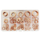 Solid Copper Washers Set Ring Gasket Sump Oil Plug Seal Fastener Accessory New