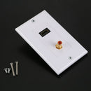 1X(Hdmi 1.4 Audio Socket Panel Female To Female Hdmi Hifi Sound Plug Outlet