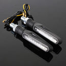 1xABS Plastic Motorcycle Black LED Turn Signal Light Indicators Blinker Amber JR