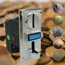 Public Telephone Vending Machine Ticket Roll Down Multi Coin Acceptor Electronic