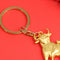 2021 Chinese Ox Year Lucky Pendant Keychain Propitious Gifts Hanging Trinket_kz