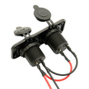 Dual  Socket Power Outlet Waterproof for Car Boat Marine ATV Mobile