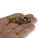 1pc Brass Dragon Key Ring Outdoor Accessories EDC Copper Car Dragon Hanging FT