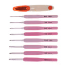 8Pcs Soft Grip Crochet Hook Set with Case and Scissor for Adults 2.5mm-6.0mm