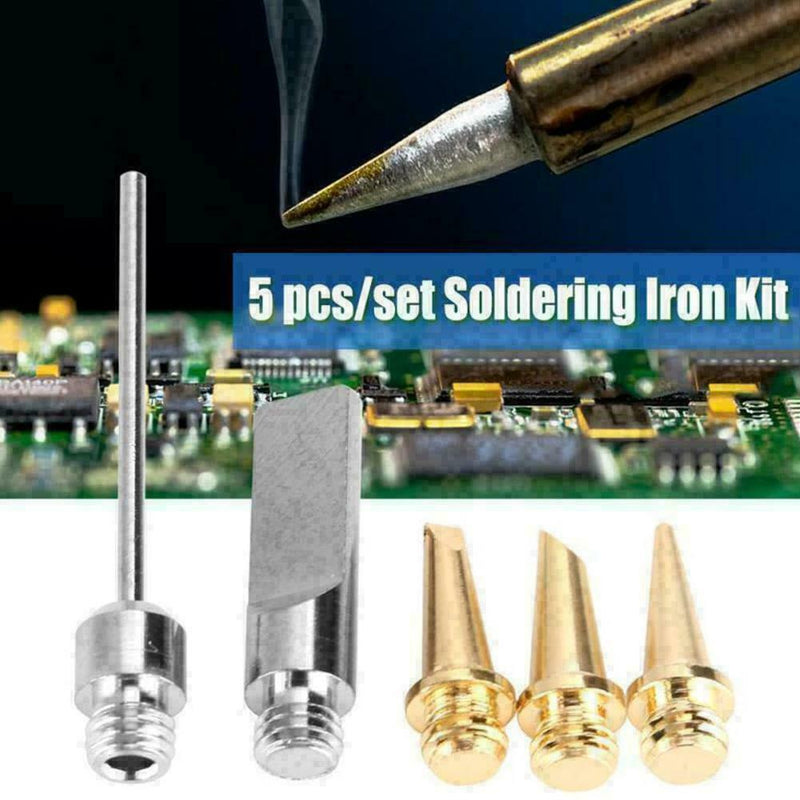 5x Multipurpose Gas Solder Iron Tips Soldering Replacements Power Tools Hea A4A7