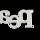 Greeting Words peace Metal Cutting Dies For DIY Scrapbooking Card Craft DecoLJ
