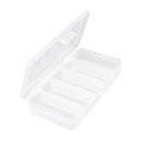 5 Compartments Storage Case Box Transparent Bait Tackle Container Organizer