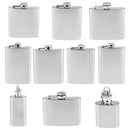 1oz 28ml With Key Chain Key Ring Liquor Stainless Steel Pocket Hip Flask