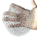 Cast Iron Cleaner -Premium 316L Stainless Steel Chainmail Scrubber ,7-Inch  N3Y7