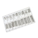 180 Pieces Assorted Spring Bars Watch Band Stainless Steel Cotter Link Pins 8mm
