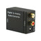 3.5mm Digital to Analog Audio Converter Adapter W/ Fiber Cable RCA Out optical.
