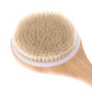 Dry Brushing Body Brush With Long Bamboo Handle Natural Bristle BrushS Hn