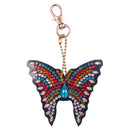 4pcs DIY Butterfly Full Drill Special Shaped Diamond Painting Keychain Gift