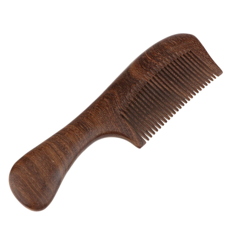 Handmade No Static Natural Sandalwood Massage Comb Hair Detangler Wood Comb