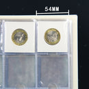 10 Sheet Clear Coin Holder Capsules Album Storage Page Sheet Protector