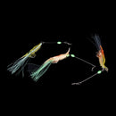3pcs/lot Fishing Soft Shrimp Prawn Worm Bait Lure Saltwater Squid Night Glow 3c