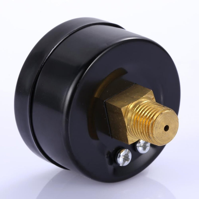 1-1/2" Dry Utility Vacuum Pressure Gauge Blk.Steel 1/8" Center Back -30HG/0PSI